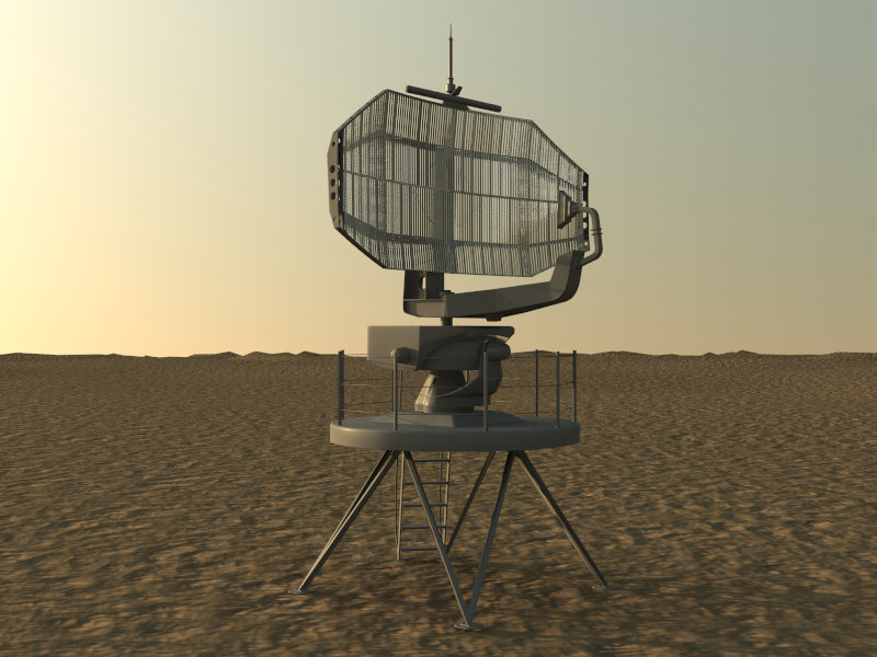 long range radar 3d max