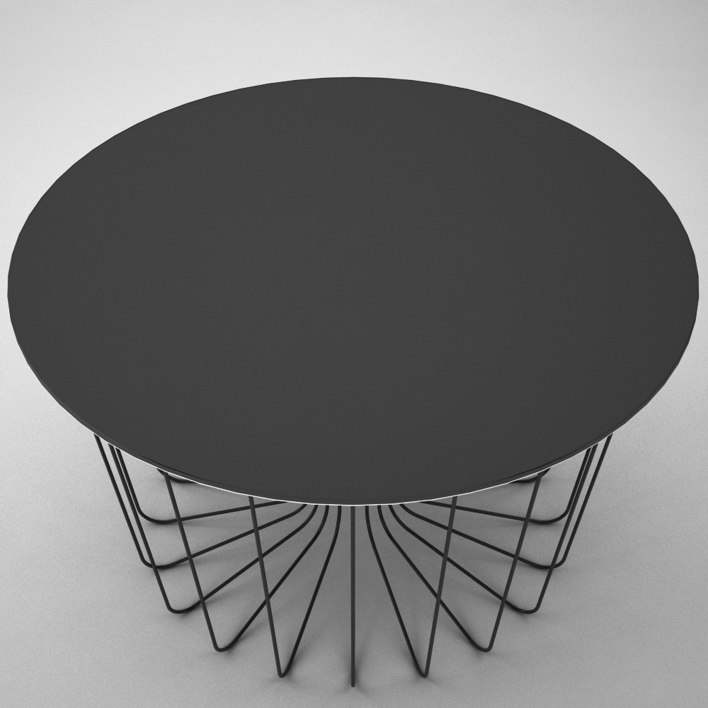 table-wire-3d-model