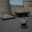medieval castle 3d max