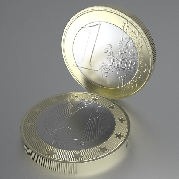 German Euro Coins 3d 3ds