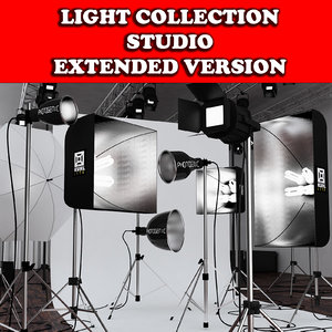 studio lights 3d model