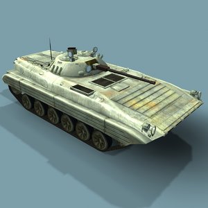 max low-poly bmp-2m russian infantry