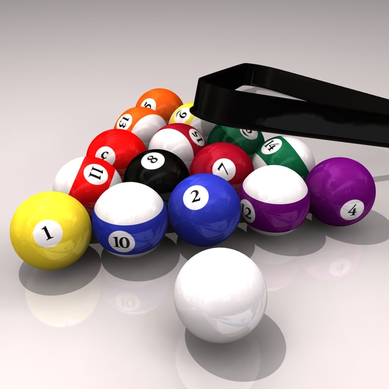 3ds max billiard balls