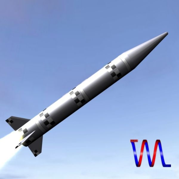 israeli black sparrow missile 3d 3ds