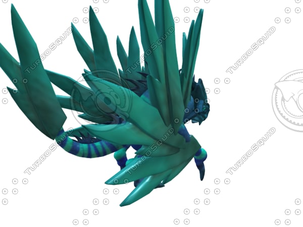 ice dragon 3d model