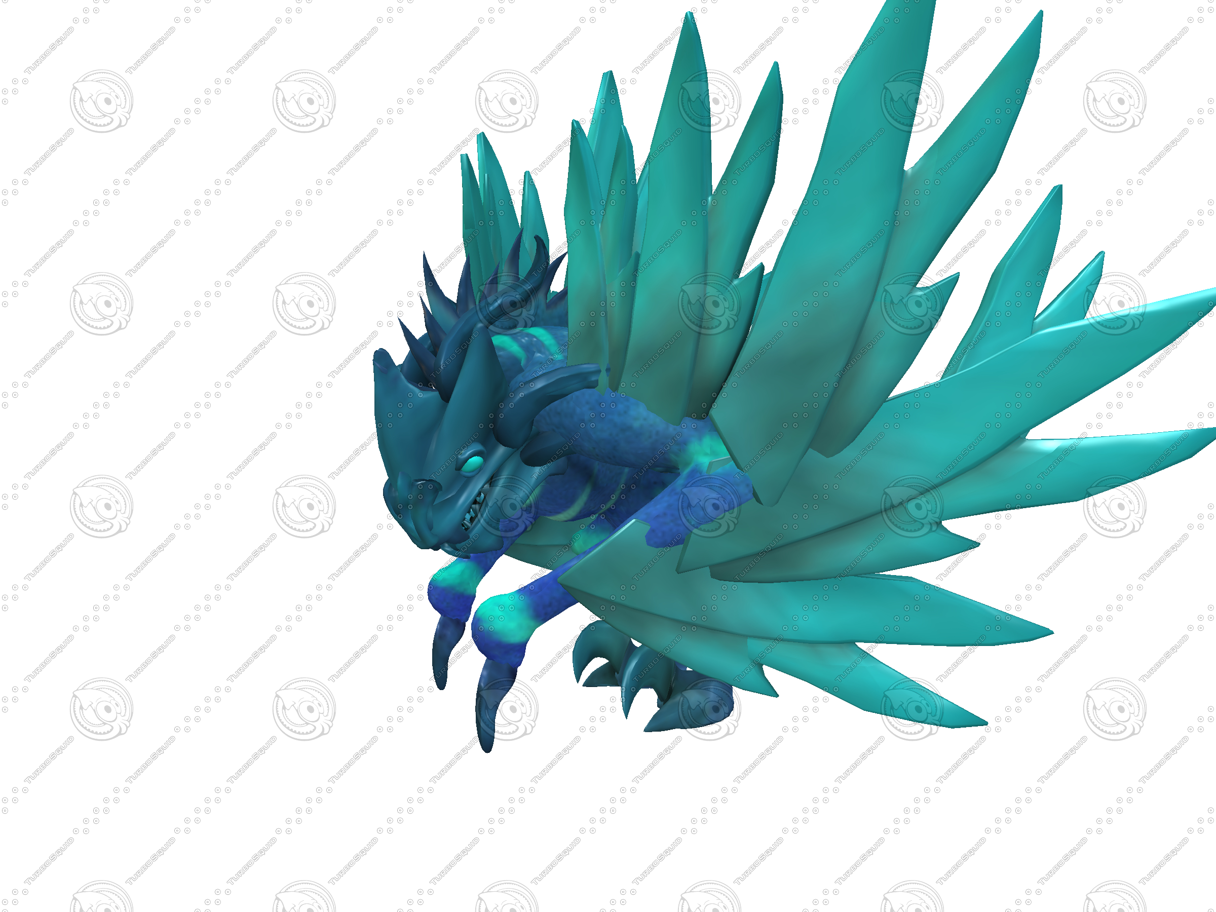 ice dragon 3d model