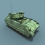 3d low-poly m2a3 bradley fighting vehicle