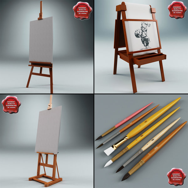 3ds max studio easels