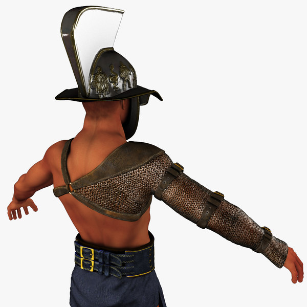 3d model roman gladiator armor set