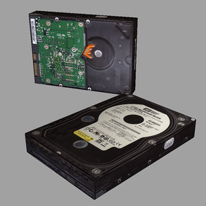 western hard disk 3d obj