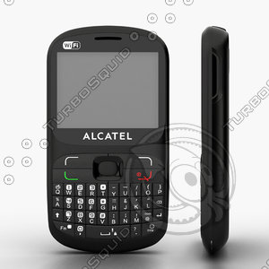 3d model alcatel ot-813 duos cell phone
