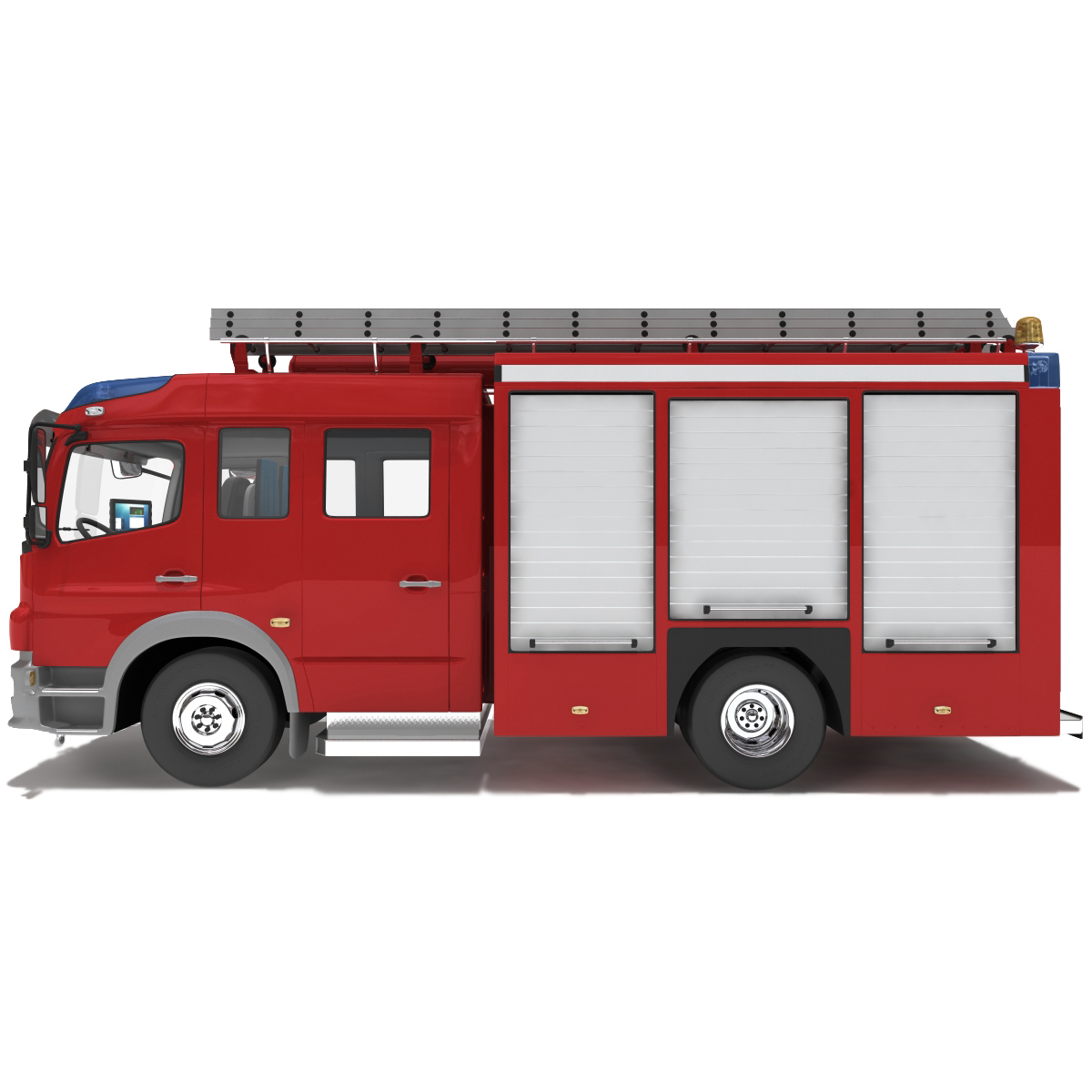 梅赛德斯atego消防车v2索具3d模型