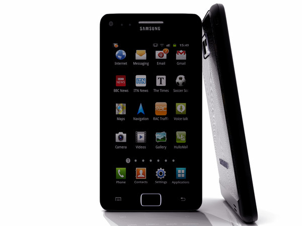 black samsung galaxy s2 3d obj