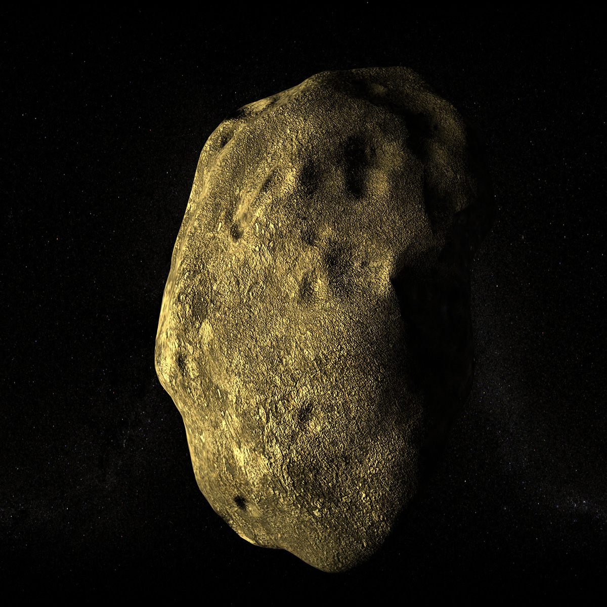 asteroid planetoid 3d model