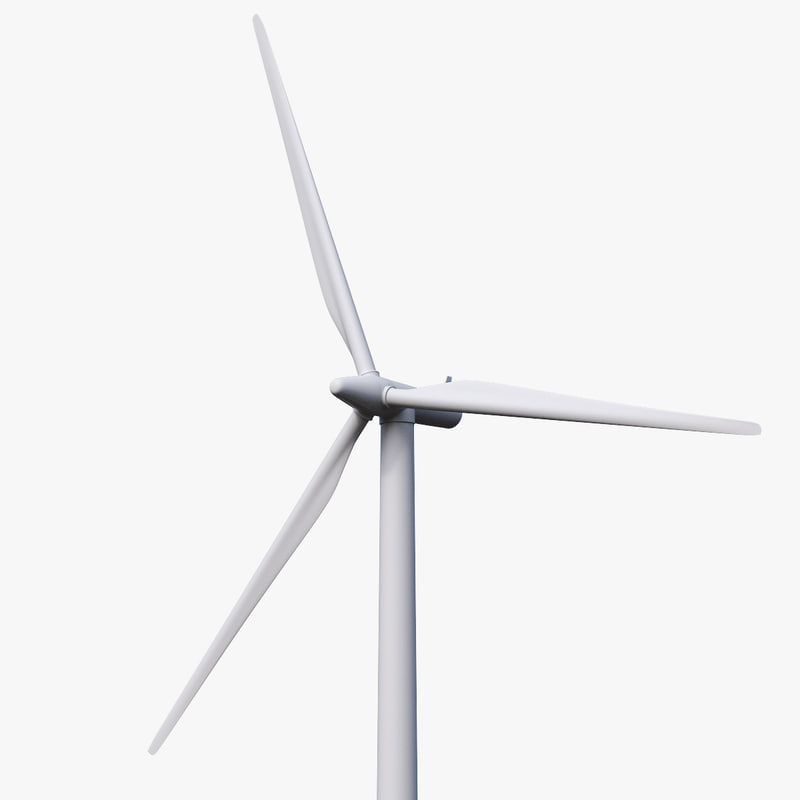 3d turbine wind models turbosquid futuristic hq