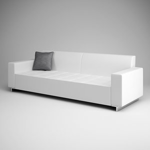 white sofa 07 3d c4d