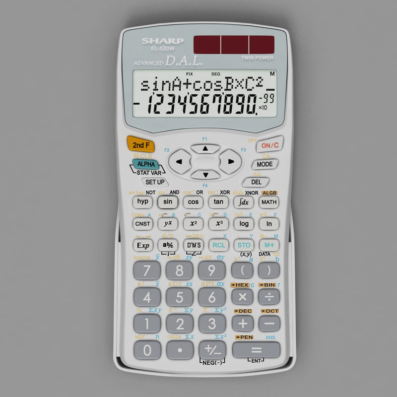 Calculator Sharp El-520w White Max