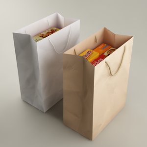 bag packs 3d model