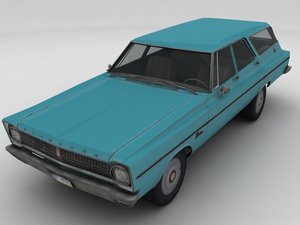 65 plymouth belvedere wagon 3d model