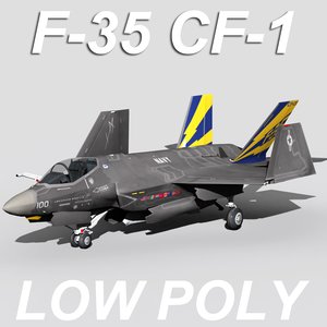 3d f-35 cf-1 1 model