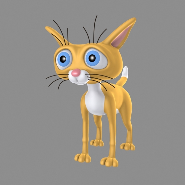 卡通猫13d模型