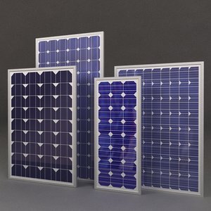 3d model solar panels