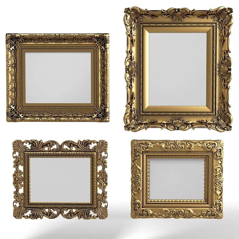 3dsmax baroque picture frames