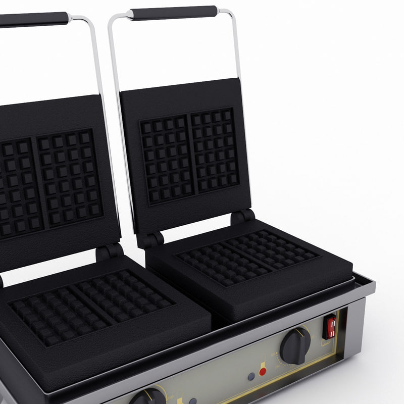 x commercial double waffle maker
