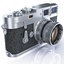 3d model of retro photo camera leica