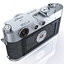 3d model of retro photo camera leica