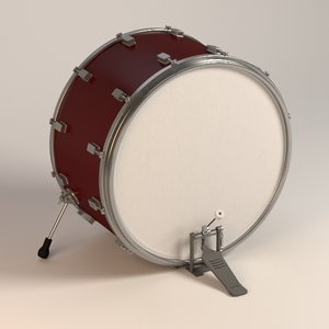 bass drum pedal 3d model