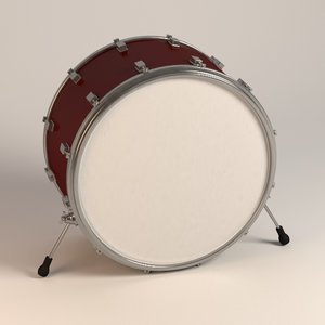 3d bass drum model