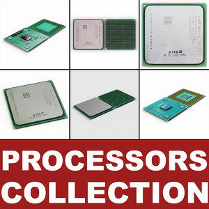 3d model amd processors