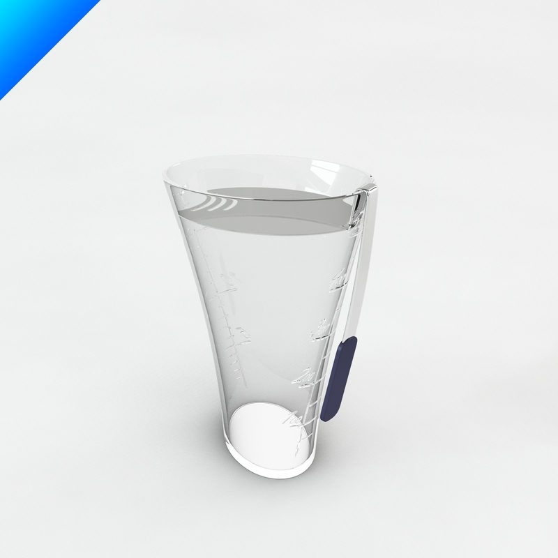 3d chiringuito mixing glass strainer