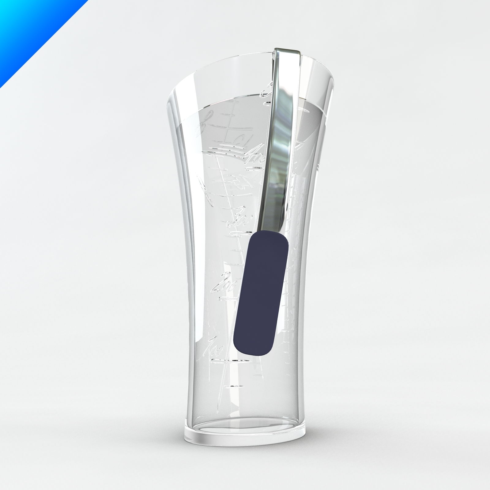 3d chiringuito mixing glass strainer