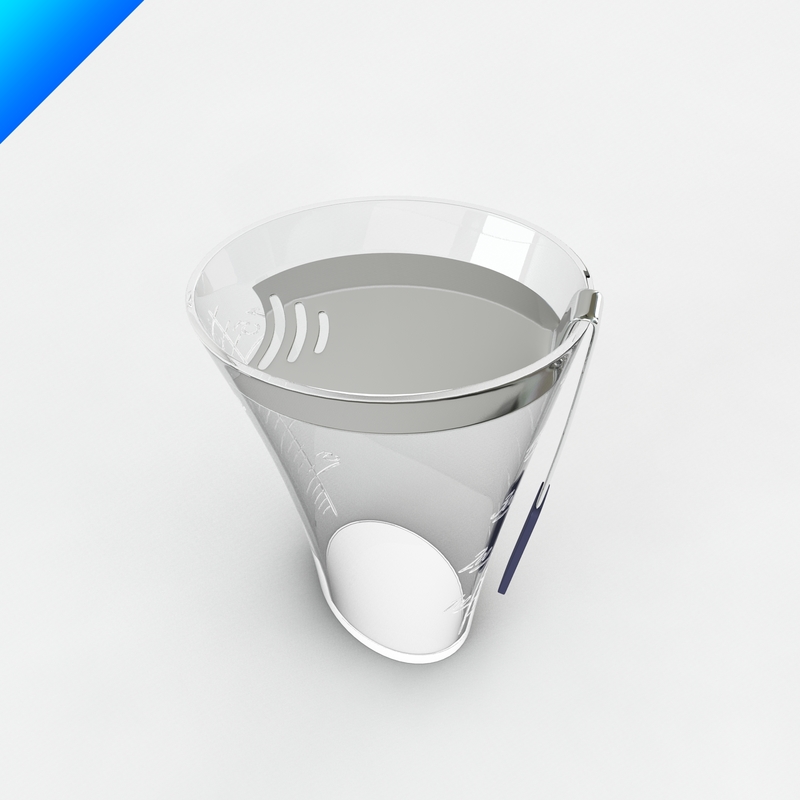 3d chiringuito mixing glass strainer
