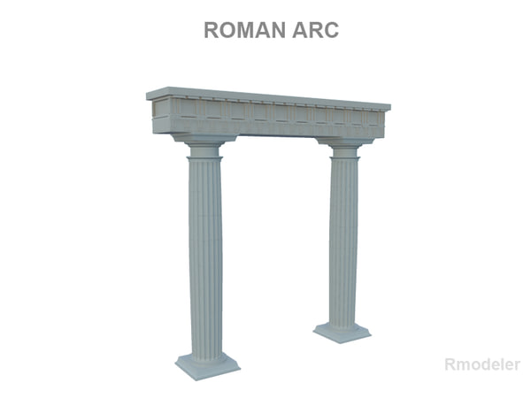 3d model arch romans arc