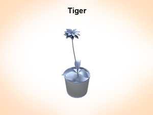 lilium lily tiger 3ds