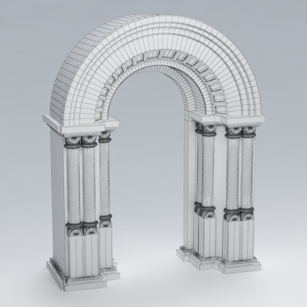 3d model arch