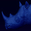 free relief rhino bas 3d model