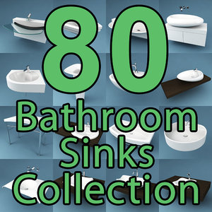 3ds max 80 bathroom sinks