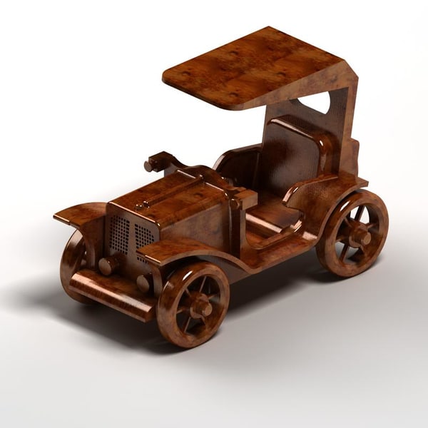 old wooden car