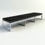 max chrome leather bench