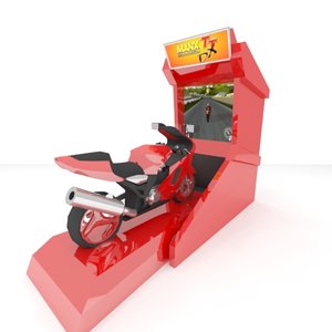 3d arcade machine bike