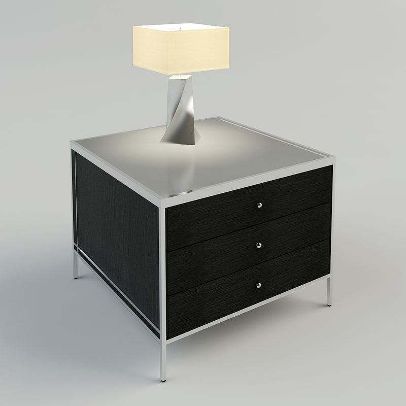 bedside table lamp 3d max