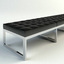 max chrome leather bench