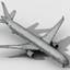 3d model boeing 777-300 plane generic