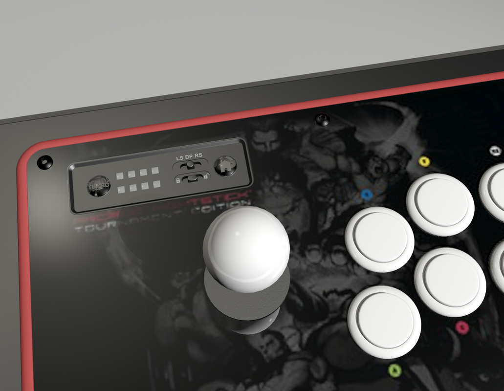 3d arcade fightstick model