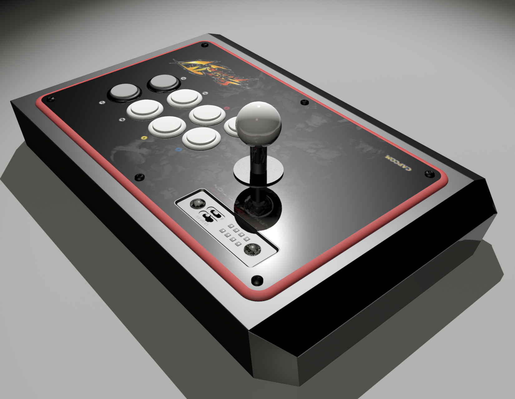 3d arcade fightstick model