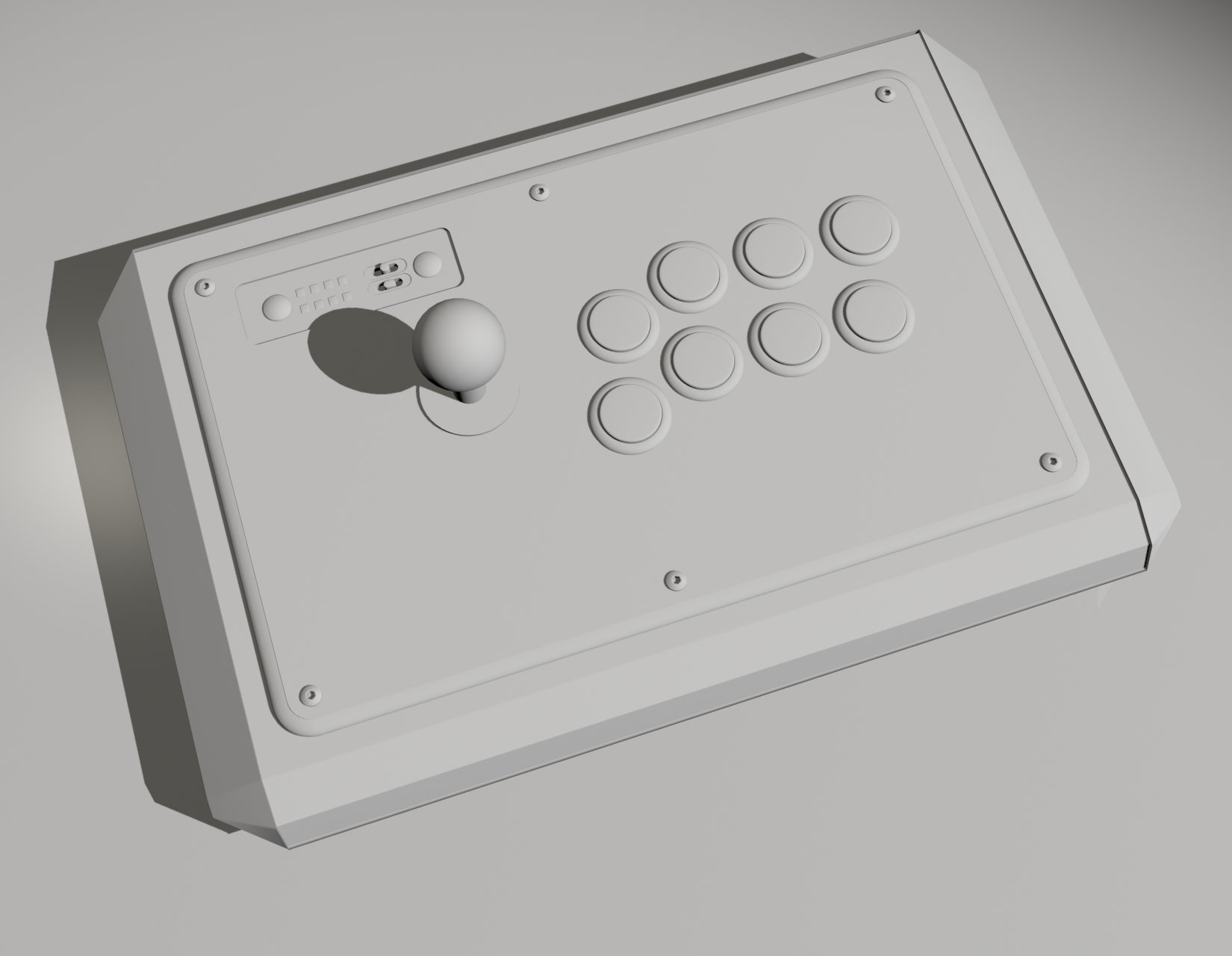 3d arcade fightstick model